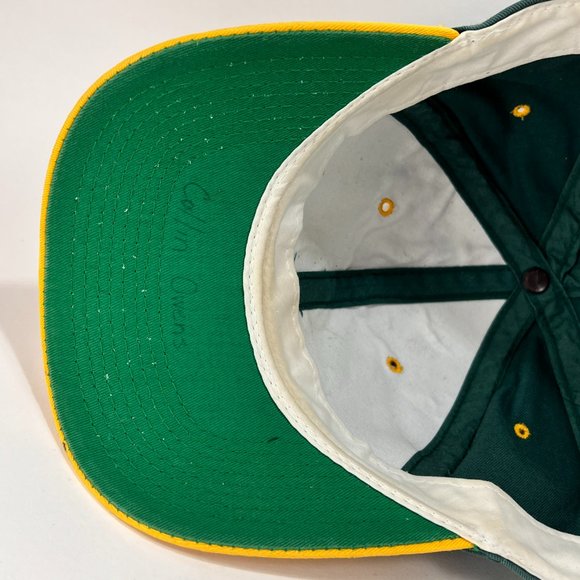 VTG Youngan Kudzu Tulsa Drillers Snapback Baseball Hat Cap Green Gold Mens - Picture 11 of 15